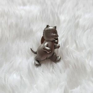 JJ Jonette Vintage Cat Pin Brooch